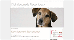 Desktop Screenshot of kleintierpraxis-riesenbeck.de